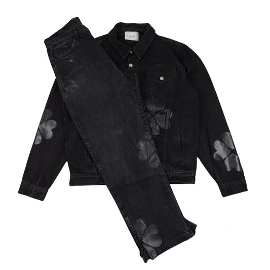 Ensemble en jean noir taille XL - Le Saptuaire