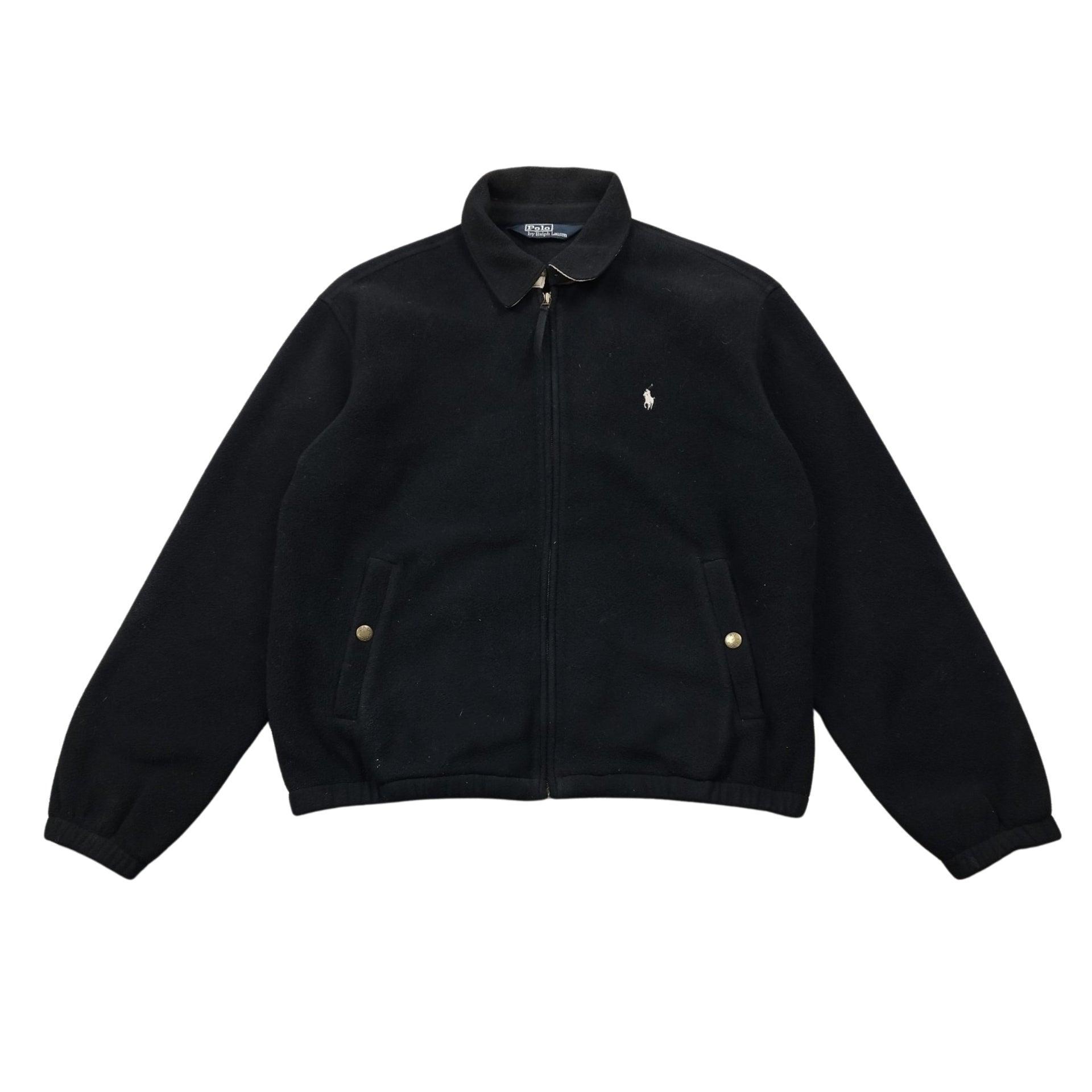 Veste Harrington polaire noire taille L - Le Saptuaire