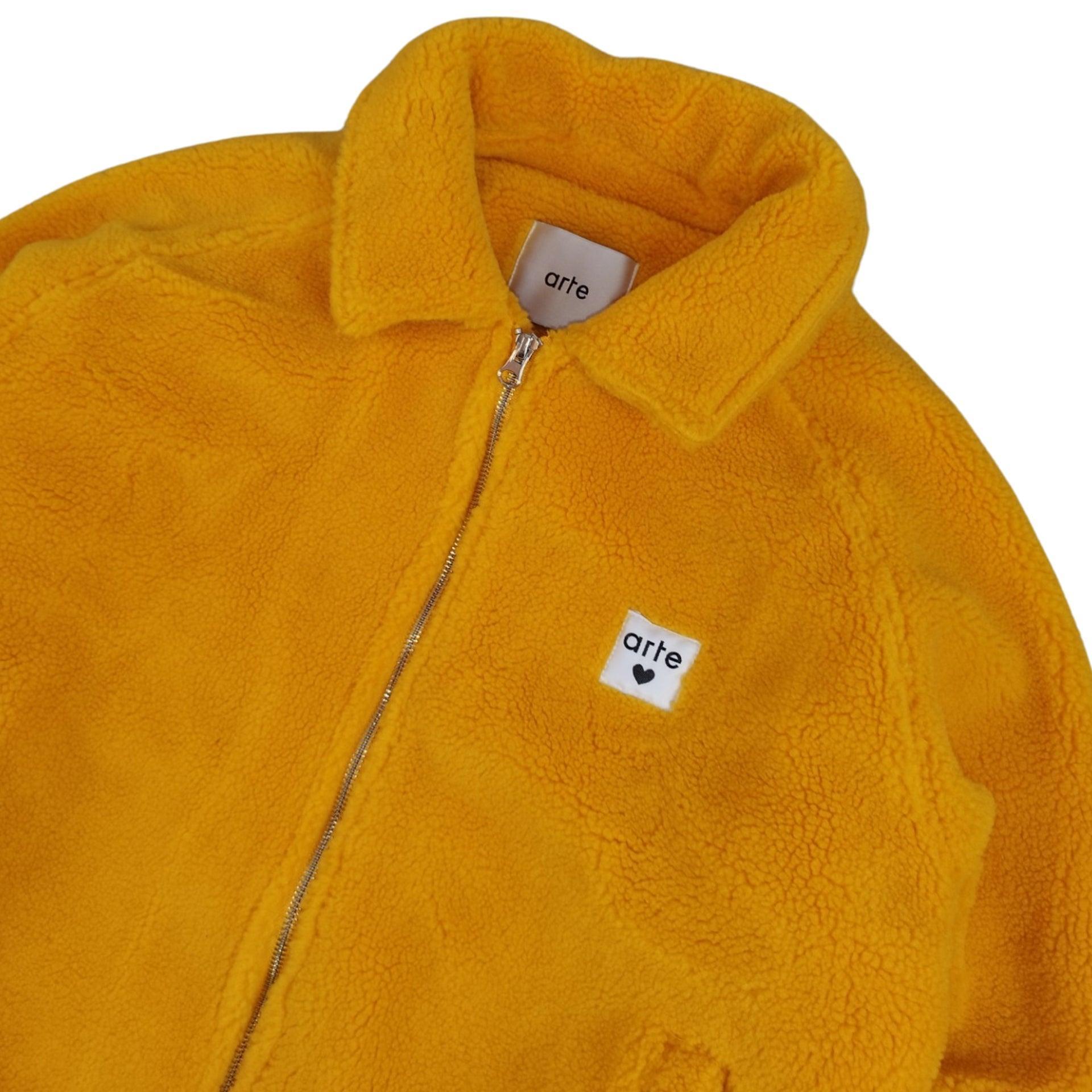 Polaire zippée jaune orangé taille M - Le Saptuaire