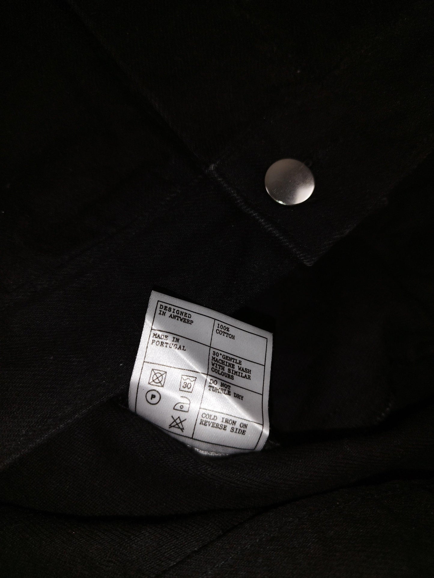 Veste en jean noir taille XL - Le Saptuaire