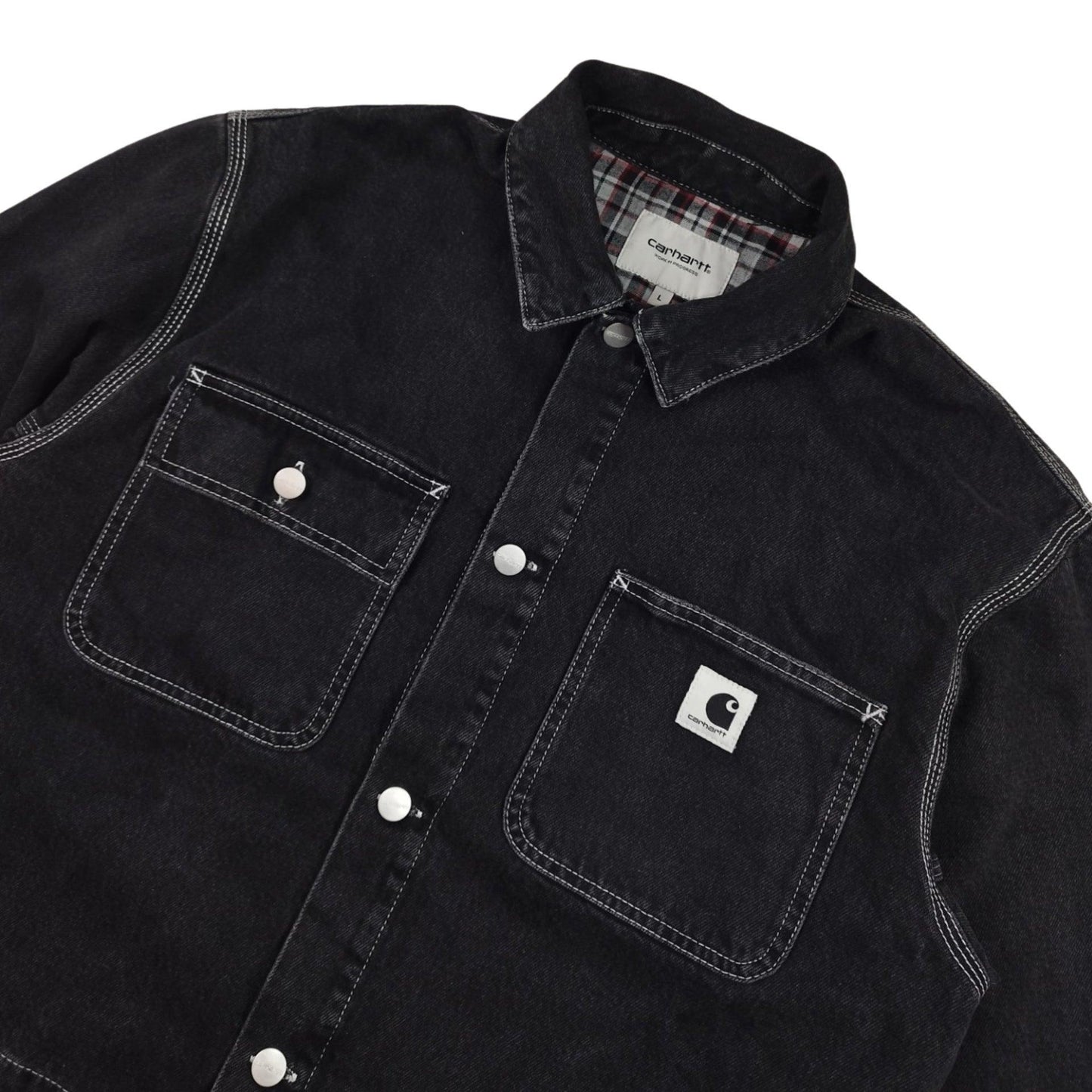 Veste en jean noire taille L - Le Saptuaire