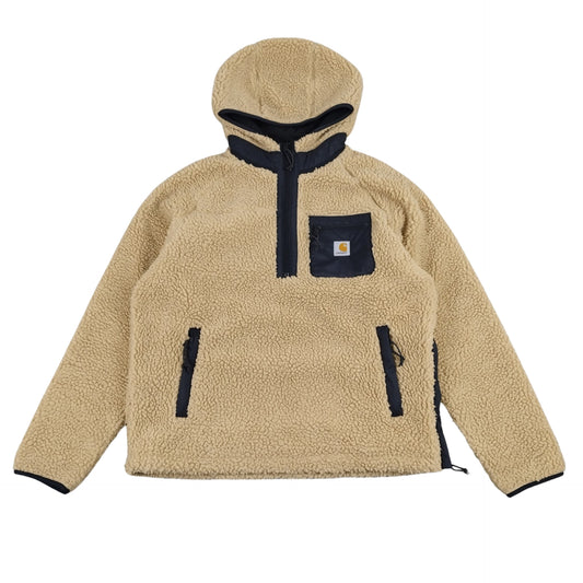 Veste polaire à capuche crème taille M