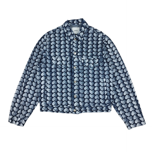 Veste en jean à motifs taille M