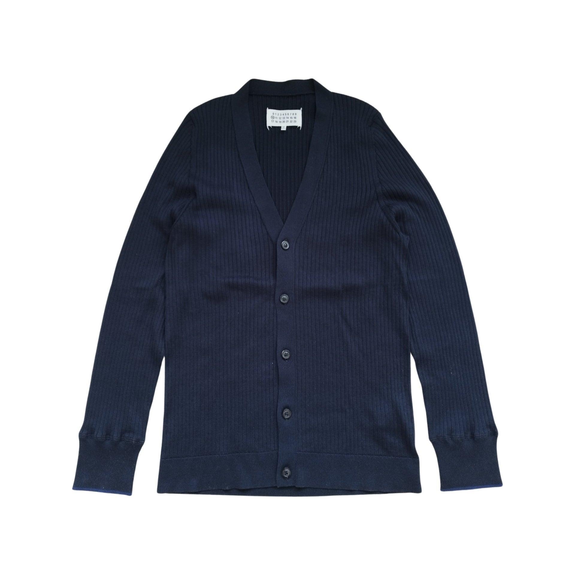 Maison Margiela - Cardigan bleu marine taille M - Le Saptuaire