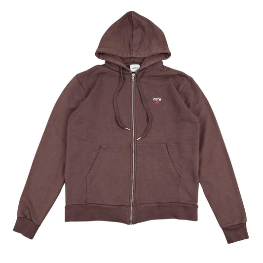 Pull à capuche zippée marron taille M - Le Saptuaire